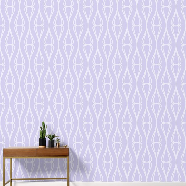Papier Peint Moderne Gris Pastel violet (Couloir)