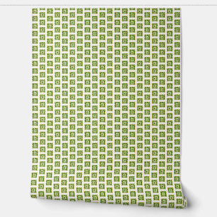 Papier Peint Moderne minimaliste vert fusion botanique