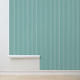 Papier Peint Moderne tendance 1" rayure bleu sarcelle clair