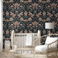 Moderne Vintage Floral Baroque Damas gothique