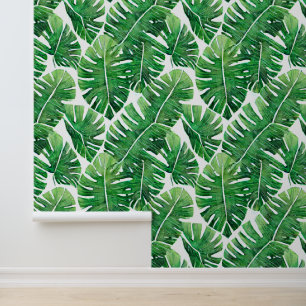 Papier Peint Monstera jungle feuillage de feuilles tropicales s