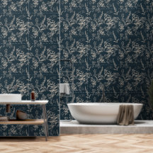 Moody & Romantic Bleu foncé Fleurs sauvages botani