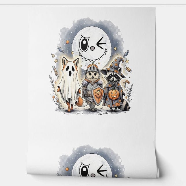 Papier Peint Moon Knight Raccoon Halloween (Déroulement)