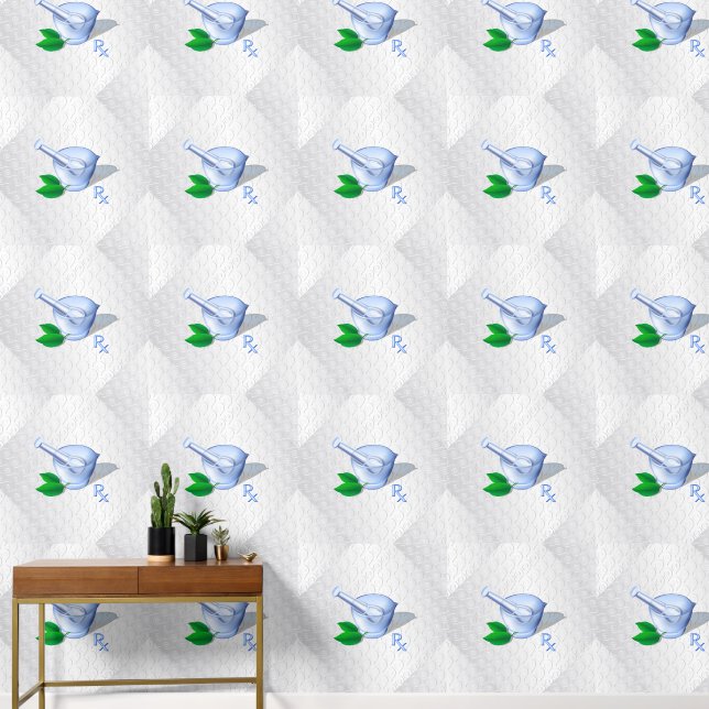 Papier Peint Mortier de pharmacie (Couloir)