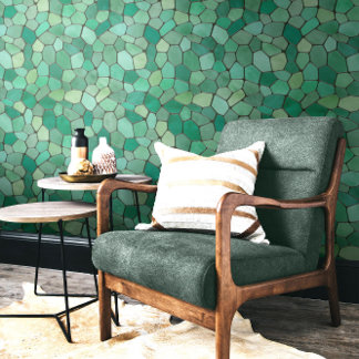 Papier Peint Mosaïque verte de la mer