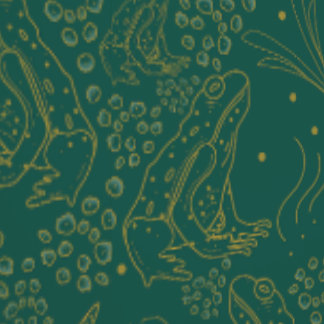 Papier Peint Moss and Mantle Fables in Gold Wallpaper