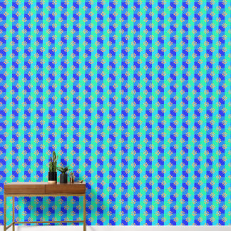 Papier Peint Motif à carreaux Fleur Rétro Jaune