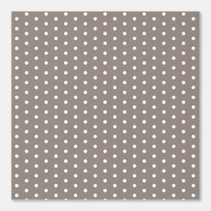 Papier Peint Motif à pois taupe brun élégant stylé