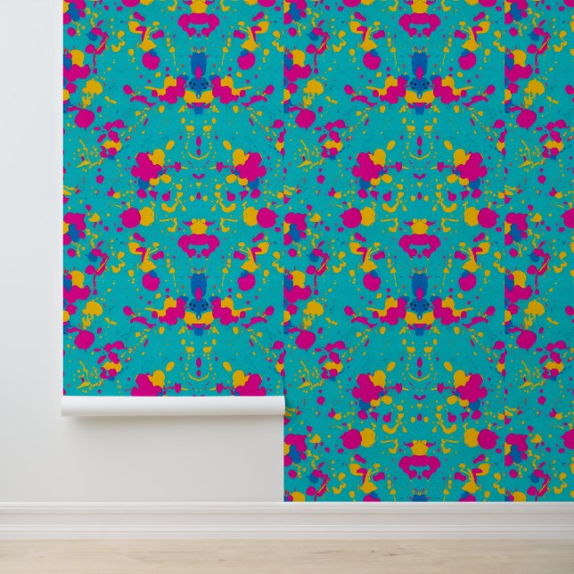 Papier Peint Motif Abstrait coloré pour peinture (Application)