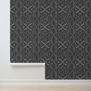 Papier Peint Motif Abstrait moderne en gris