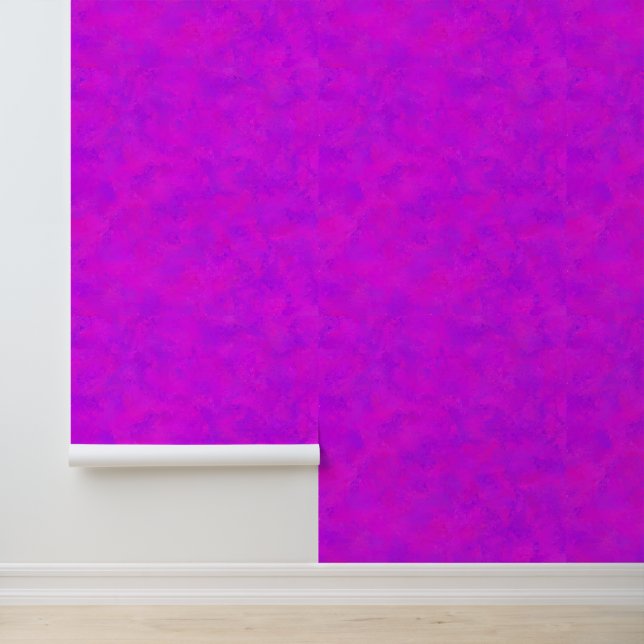 Papier Peint Motif Abstrait Rose Violet (Application)
