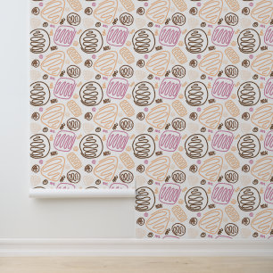 Papier Peint Motif Abstrait Simple Moderne en Une Ligne