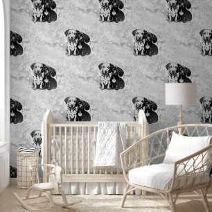 Papier Peint Motif animal cool - Chiens mignons 1