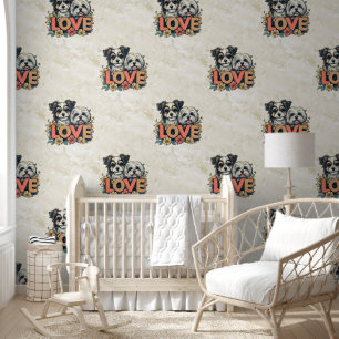 Papier Peint Motif animal cool - Chiens mignons 8