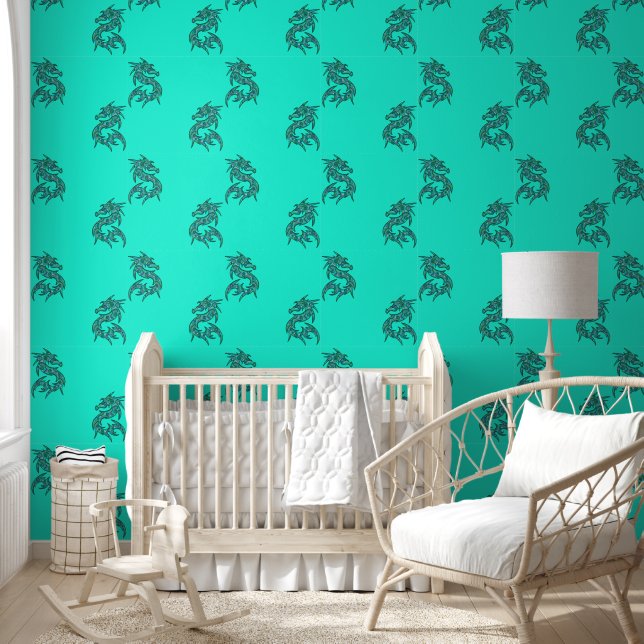 Papier Peint Motif animal cool - Dragons 1 (Enfants)