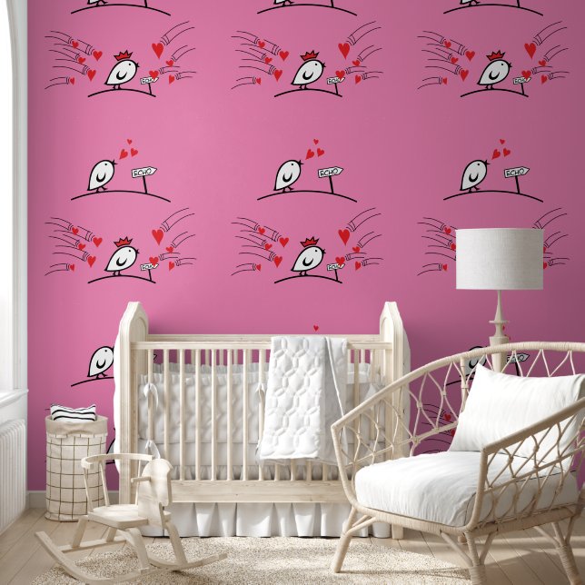 Papier Peint Motif animal cool - Inséparables 1 (Enfants)