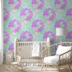 Papier Peint Motif animal cool - Mandala Unicorn 3