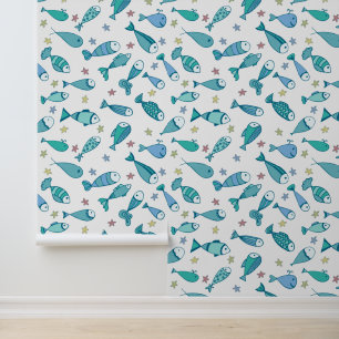 Papier Peint Motif Avec Poisson Et Estarfish