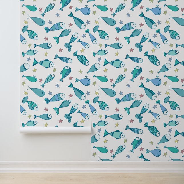 Papier Peint Motif Avec Poisson Et Estarfish (Application)
