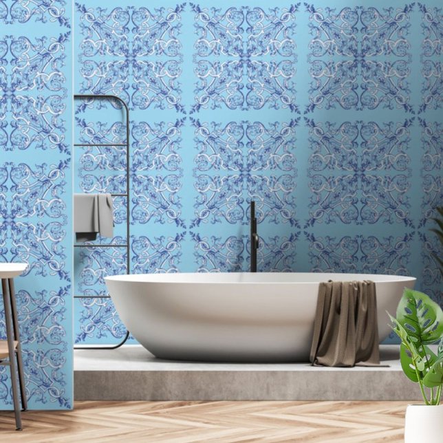 Papier Peint Motif baroque Rococo Seashs (Créateur téléchargé)