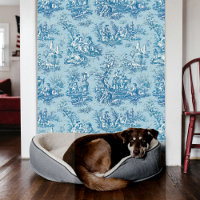 Motif Bleu Sarcelle Classique Élégant Vintage