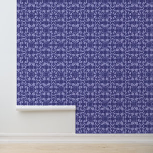 Papier peint Motif Blue Faux Lace