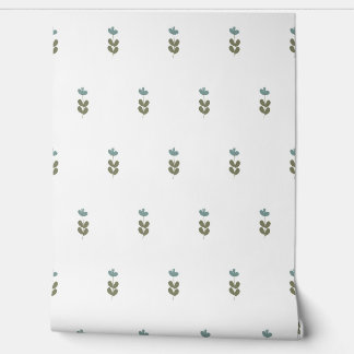 Papier Peint  motif botanique sans couture avec des fleurs en