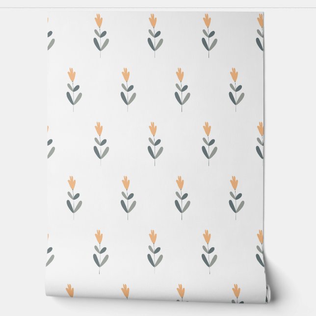Papier Peint motif botanique vectoriel sans couture avec petite (Déroulement)