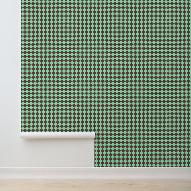 Papier Peint Motif Brown de contrôle du diamant vert (Application)