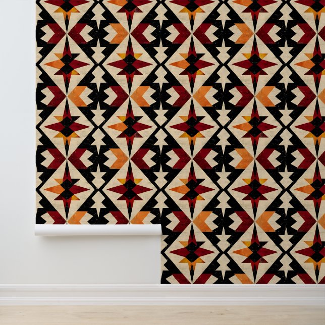 Papier Peint motif carrelé cool Sud-Ouest (Application)