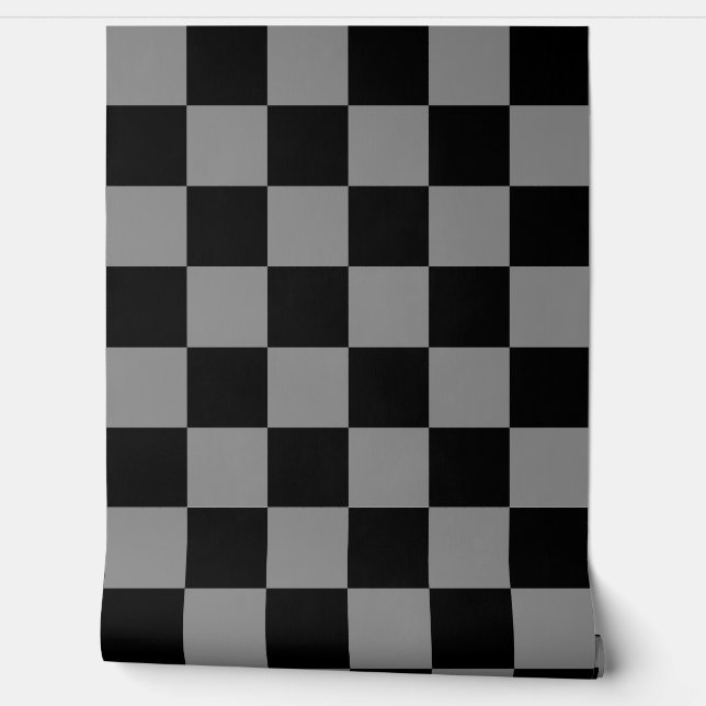 Papier Peint Motif Cendres grises et noir (Déroulement)