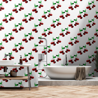 Papier Peint Motif cerises