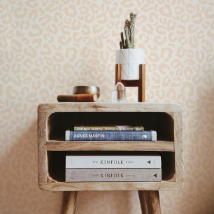 Papier Peint Motif Cheetah Leopard de sable beige doux