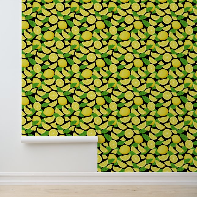 Papier Peint Motif citron (Application)