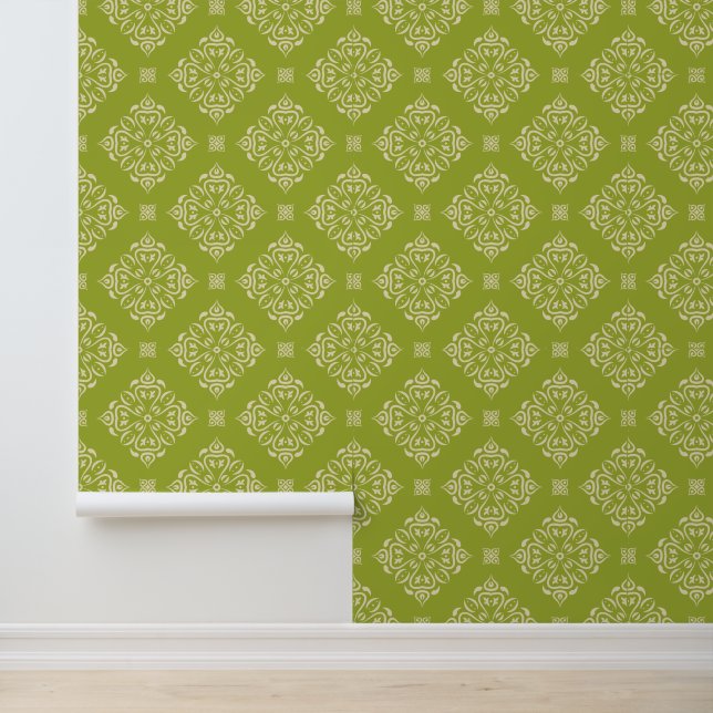 Papier Peint Motif classique damassé sans couture (Application)