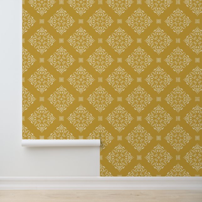Papier Peint Motif classique damassé sans couture (Application)