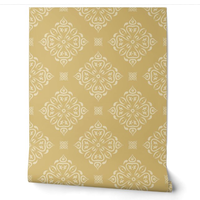 Papier Peint Motif classique damassé sans couture (Déroulement)