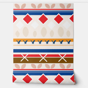 Papier Peint - Motif Coloré Tipi