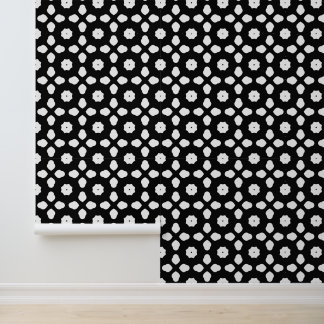 Papier Peint motif cool carrelé noir blanc