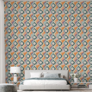 Papier Peint motif cool rétro carrelé