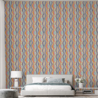 Papier Peint motif cool rétro carrelé