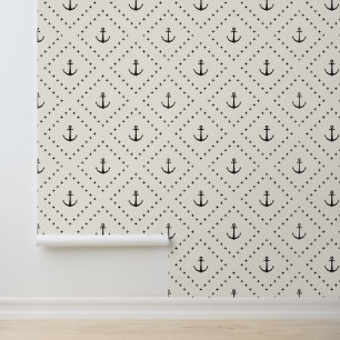 Papier Peint Motif d'Ancre classique intemporel