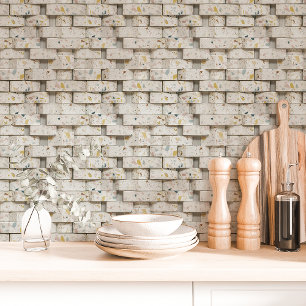 Papier Peint Motif de brique en terrazzo