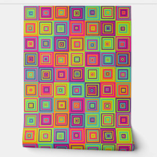 Papier Peint Motif de Carrés
