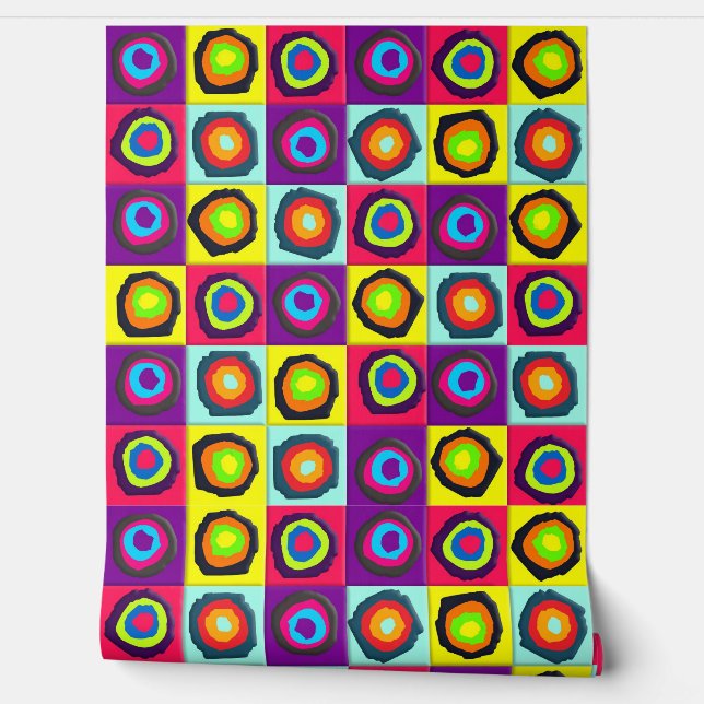 Papier Peint motif de cercles (Déroulement)