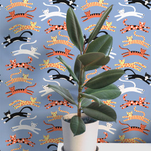 Papier Peint Motif de chat amusant