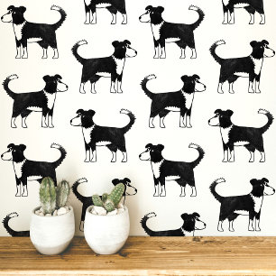 Papier Peint Motif de chien Border Collie gallois