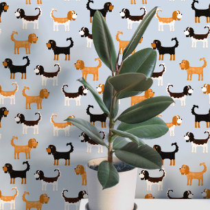 Papier Peint Motif de chien épagneul