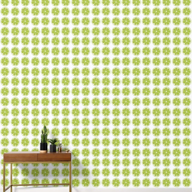 Papier Peint Motif de citron vert Citron Fruit (Couloir)