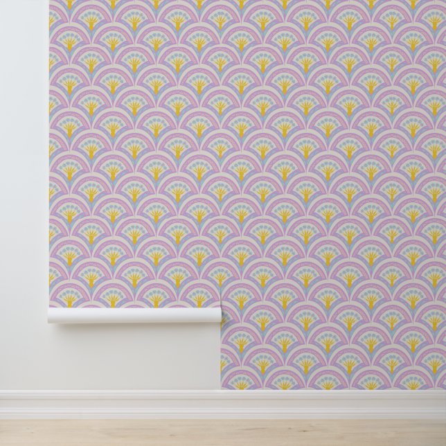 Papier Peint Motif de coquille de couleur pastel (Application)